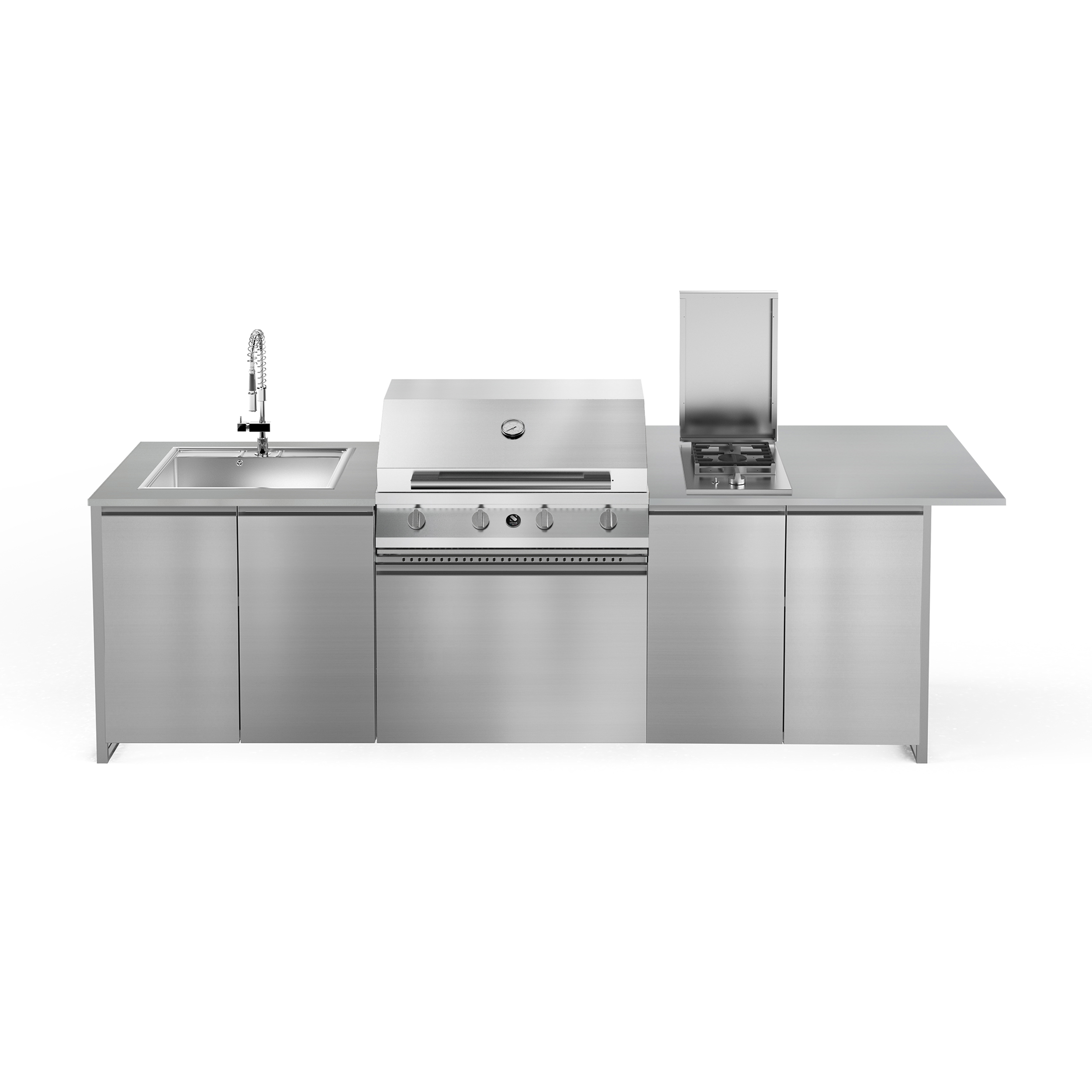 ΚΟΥΖΙΝΑ ΕΞΩΤΕΡΙΚΗΣ ΧΡΗΣΗΣ STEEL GEA BRENTA31080-XX-NA-SS | BBQ STEEL 90εκ. | ΝΕΡΟΧΥΤΗΣ 75εκ. | ΕΣΤΙΑ ΑΕΡΙΟΥ